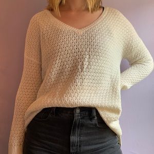 American Eagle white sweater